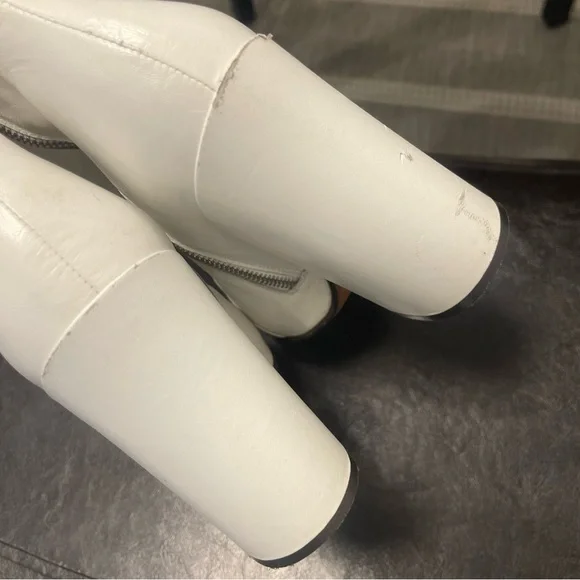 Dries Van Noten white leather chunky soles boots 40 - Picture 6 of 14